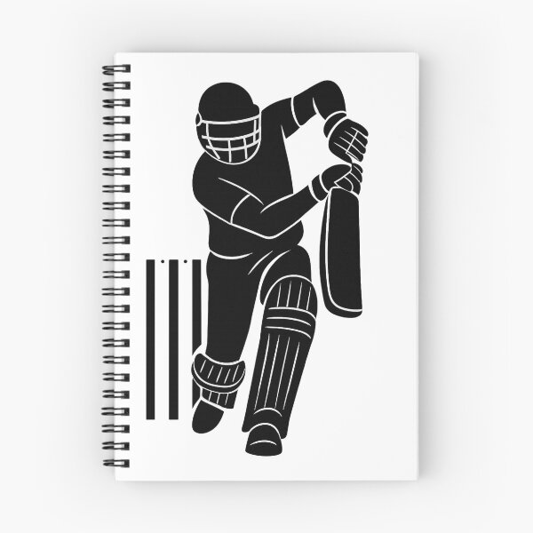 Item preview, Cricket Batsman – Powerful Shot Sports Art Design designed and sold by thesmilngnature.