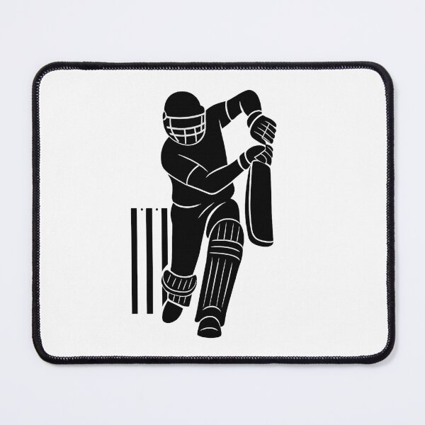 Item preview, Cricket Batsman – Powerful Shot Sports Art Design designed and sold by thesmilngnature.