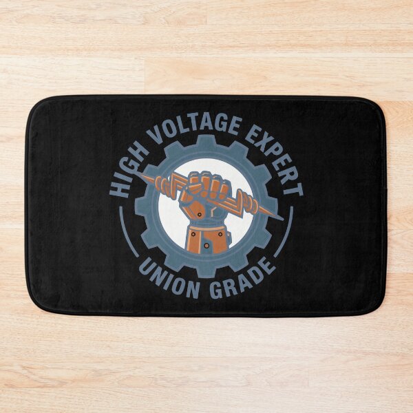 Item preview, High Voltage Expert Electrician - Industrial Blue Collar Emblem designed and sold by Mdozet.