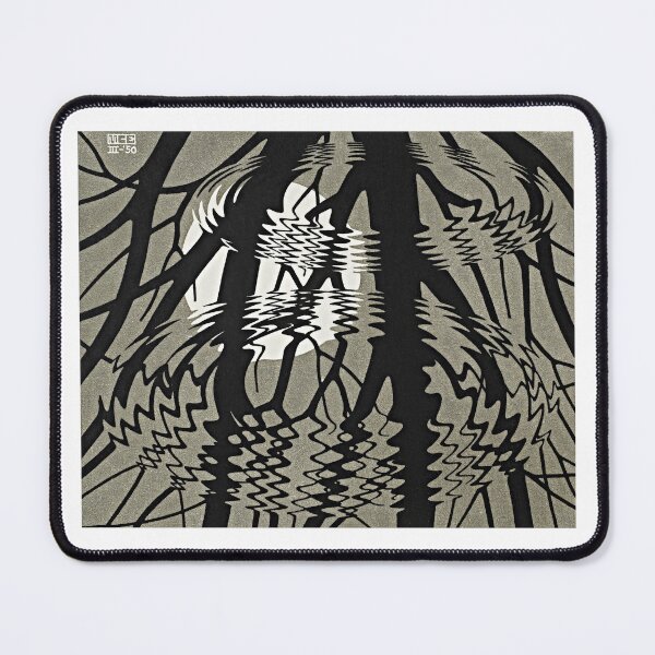 Item preview, M.C. Escher, Rippled Surface, Surreal Water Reflection Wall Decor designed and sold by Artistic Gift Print.