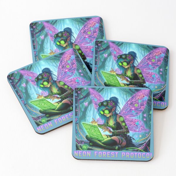 Item preview, Forest Hacker-Fairy of the neon forest designed and sold by Szpaku desart .