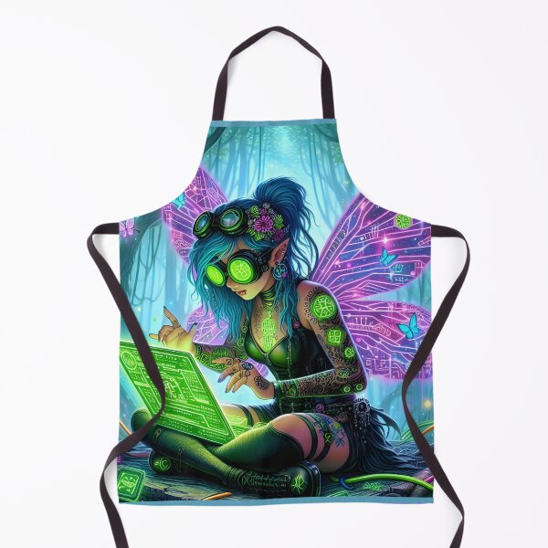 Item preview, Forest Hacker-Fairy of the neon forest designed and sold by Szpaku desart .