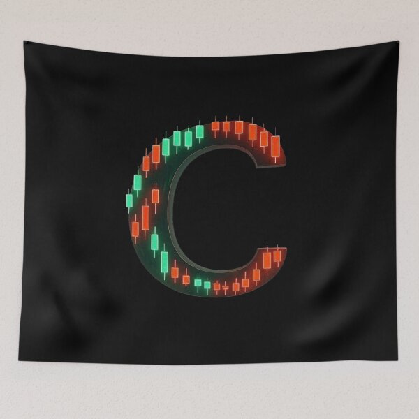Item preview, Stock Market Candlestick Letter C Design designed and sold by Adappai.