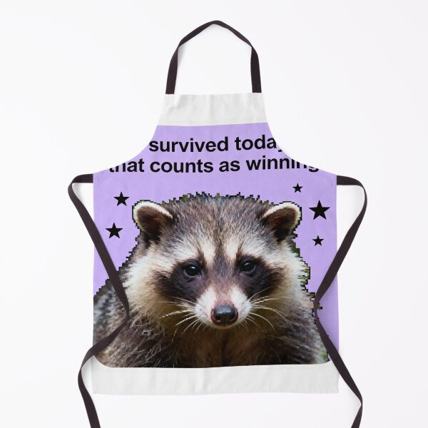 Aperçu de l'œuvre Mème de l'opossum qui a survécu aujourd'hui - Humour pertinent créée et vendue par PictorialWhimsy.