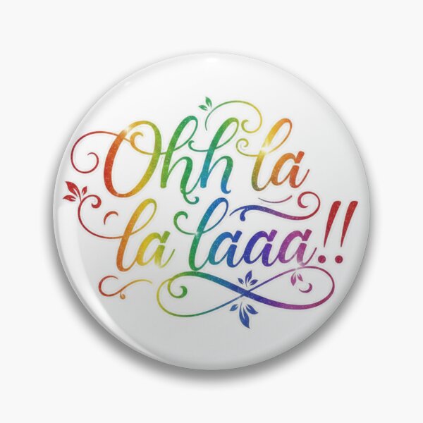 Item preview, Ohh La La Laaa!! | Minimalist Rainbow Script Art designed and sold by RS-Globalist-.