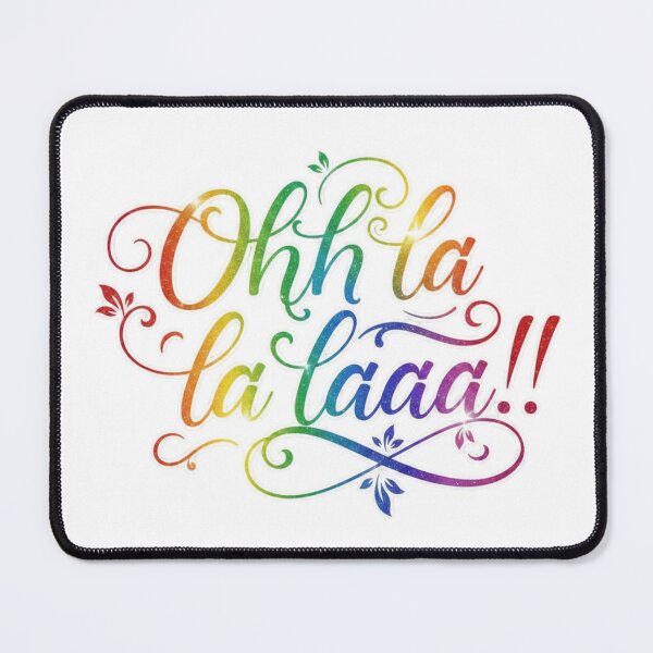 Item preview, Ohh La La Laaa!! | Minimalist Rainbow Script Art designed and sold by RS-Globalist-.