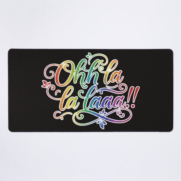 Item preview, Ohh La La Laaa!! | Minimalist Rainbow Script Art designed and sold by RS-Globalist-.