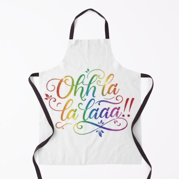 Item preview, Ohh La La Laaa!! | Minimalist Rainbow Script Art designed and sold by RS-Globalist-.