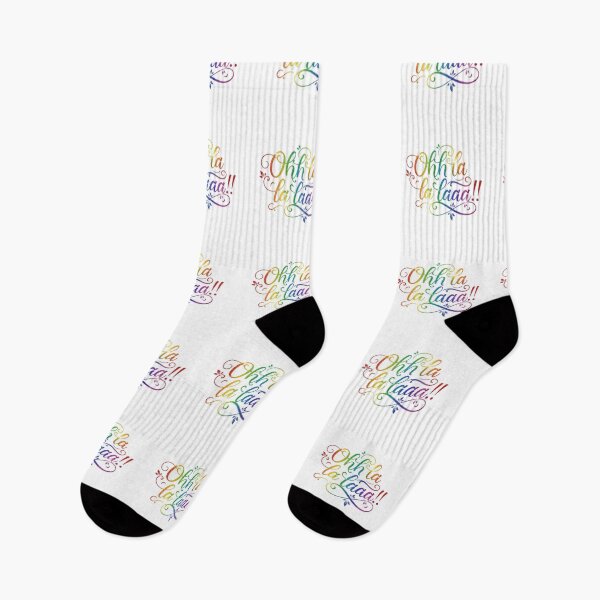 Item preview, Ohh La La Laaa!! | Minimalist Rainbow Script Art designed and sold by RS-Globalist-.