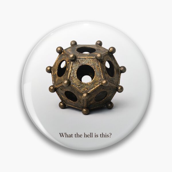 Item preview, Roman Dodecahedron Poster Funny Archaeology Quirky Wall Art designed and sold by ArcanePrintsxo.