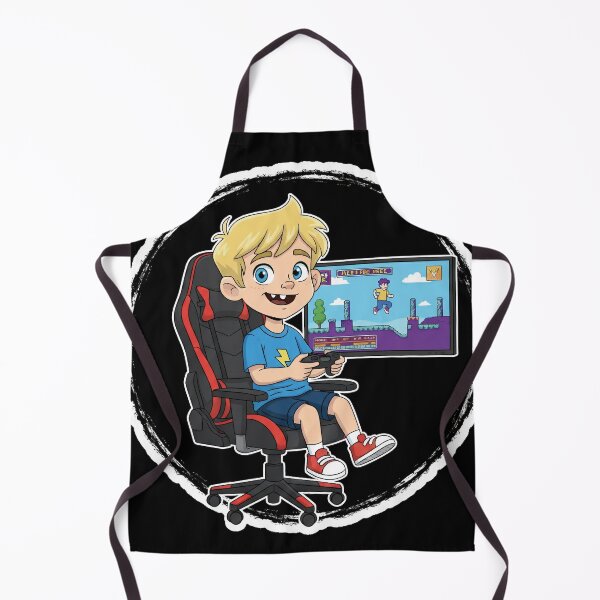 Item preview, Cute Boy Gamer in Gaming Chair Illustration designed and sold by BounoWorld.