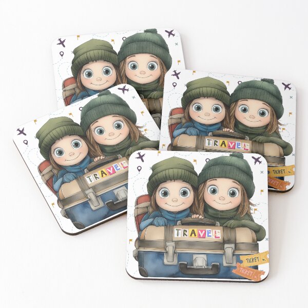 Item preview, Winter Adventure Begins – Cute Travel Kids designed and sold by Angellacelin.
