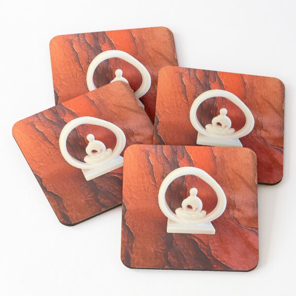 Item preview, White Buddha on the mountain  designed and sold by ArtbyDeeDeeO.