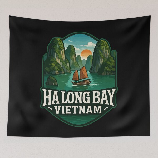 Item preview, Ha Long Bay Islands Vietnam Travel designed and sold by TomFrontierArt.