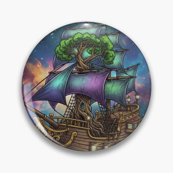 Item preview,  Celestial Tree of Life Galactic Sailing Ship designed and sold by Dzblack.