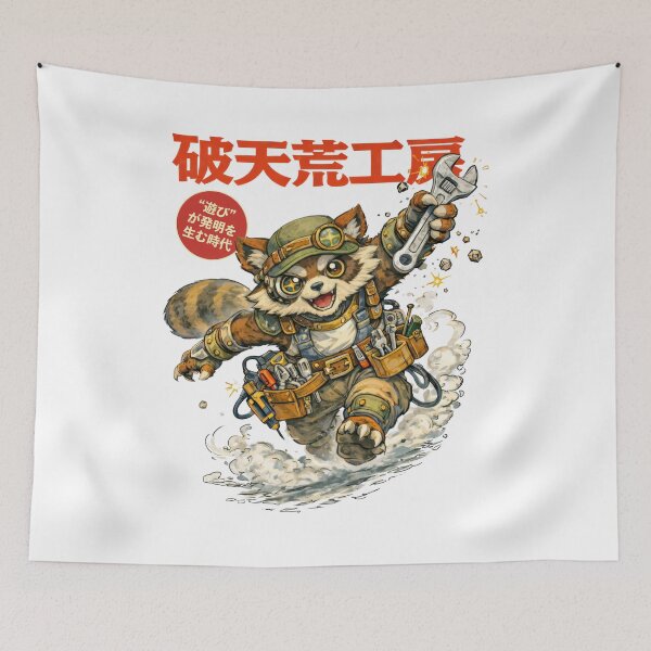 Item preview, Raccoon Engineer On The Run designed and sold by EdvvinStudios.