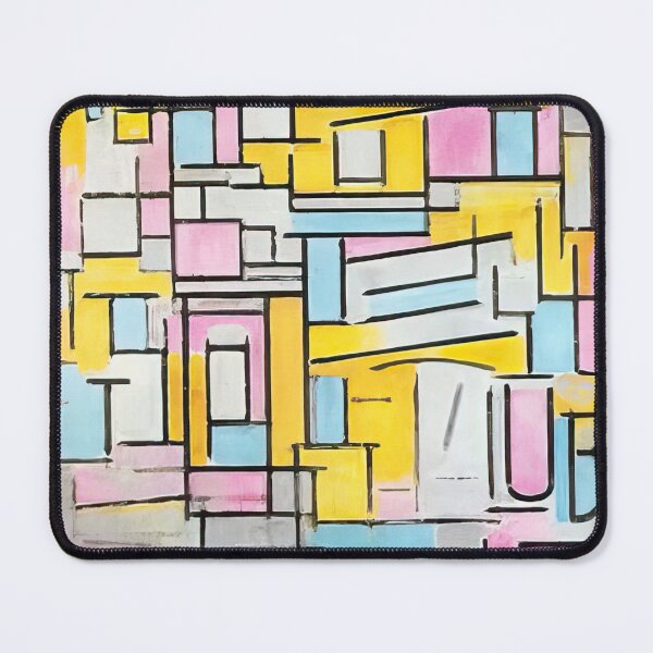 Item preview, composition with oval in color planes ii 1914 - Piet Mondrian designed and sold by nebelimr.