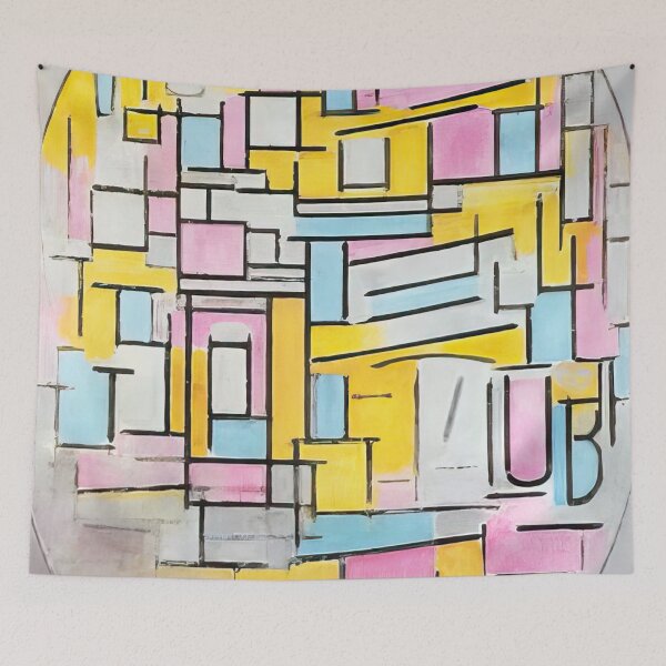 Item preview, composition with oval in color planes ii 1914 - Piet Mondrian  designed and sold by nebelimr.