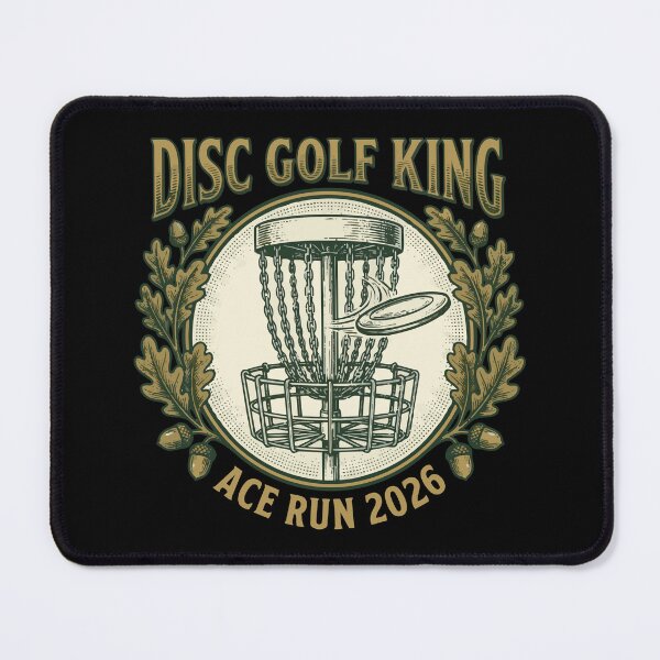 Item preview, Disc Golf King Ace Run - Vintage Engraved Sport Art designed and sold by Mdozet.