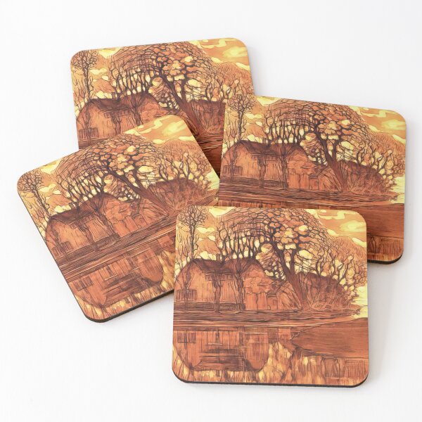 Item preview, farm at duivendrecht - Piet Mondrian  designed and sold by nebelimr.