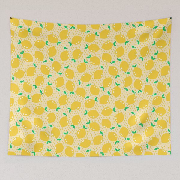 Item preview,  lemons on a yellow background designed and sold by burbura.