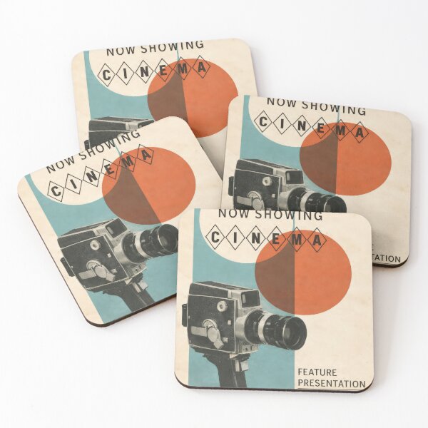 Item preview, Now Showing Cinema Vintage Film Camera Poster designed and sold by Cine8.