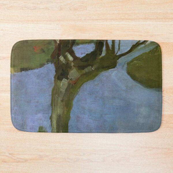 Item preview, irrigation ditch with mature willow - Piet Mondrian  designed and sold by nebelimr.