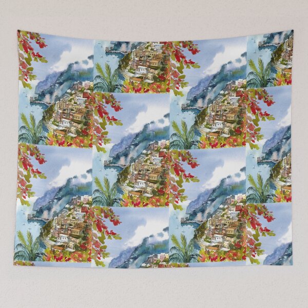 Item preview, Positano on the Amalfi Coast, Italy designed and sold by Colibri77.