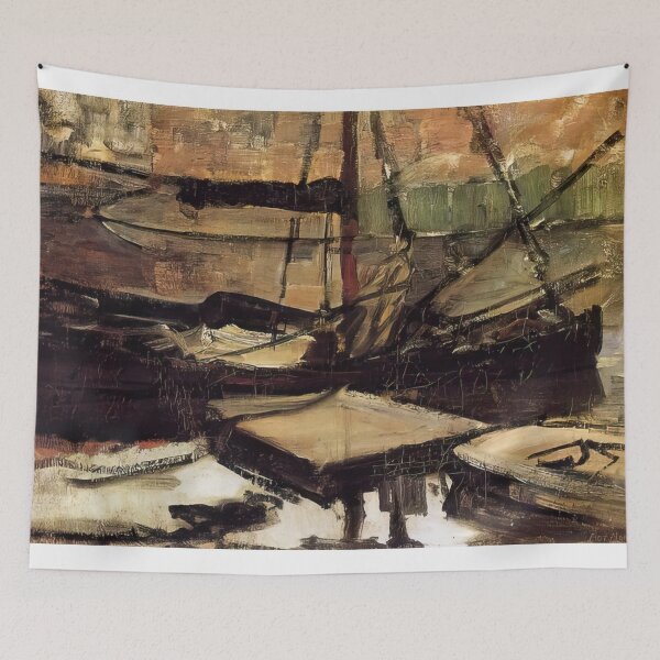 Item preview, moored ships sun - Piet Mondrian  designed and sold by nebelimr.