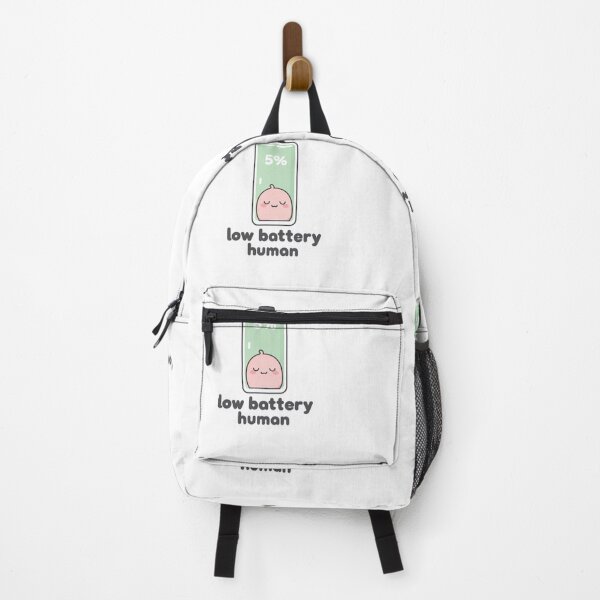 Item preview, Low Battery Human Sticker – Cute 5% Battery Aesthetic designed and sold by magiquecreations.