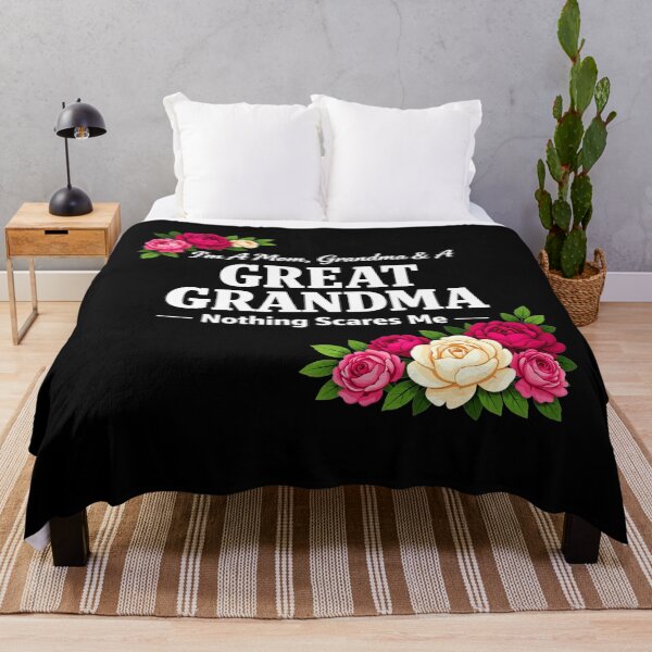 Item preview, I'm A Mom Grandma A Great Grandma Nothing Scares Me Floral Mothers Day designed and sold by clothesy7.