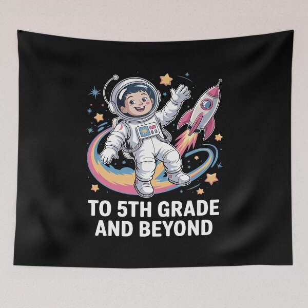 Item preview, To 5th Grade and Beyond - First Day of School  designed and sold by joyouartArt.