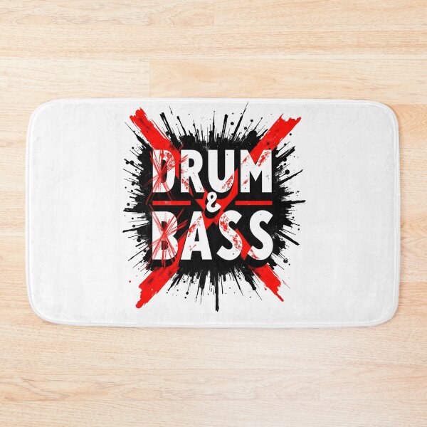 Item preview, Drum and Bass Crossed Letters Typography designed and sold by LunaMagicStudio.