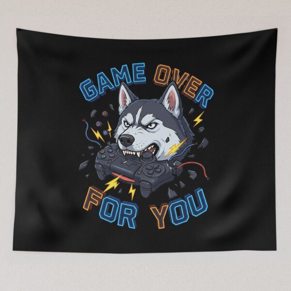 Item preview, Siberian Husky Breaking The Modern Gaming Console Controller designed and sold by Tong4130.