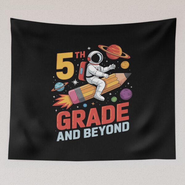 Item preview, To 5th Grade and Beyond - First Day of School designed and sold by joyouartArt.