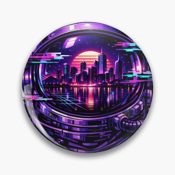Item preview, Cyberpunk Astronaut Helmet Sunset Reflection designed and sold by DreamJusi.
