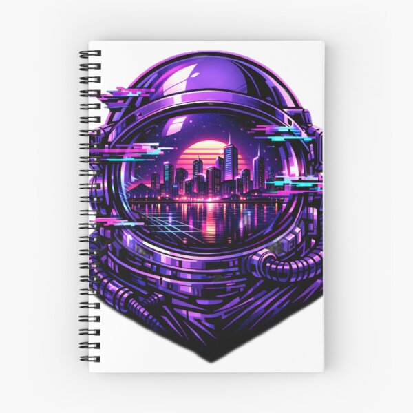 Item preview, Cyberpunk Astronaut Helmet Sunset Reflection designed and sold by DreamJusi.