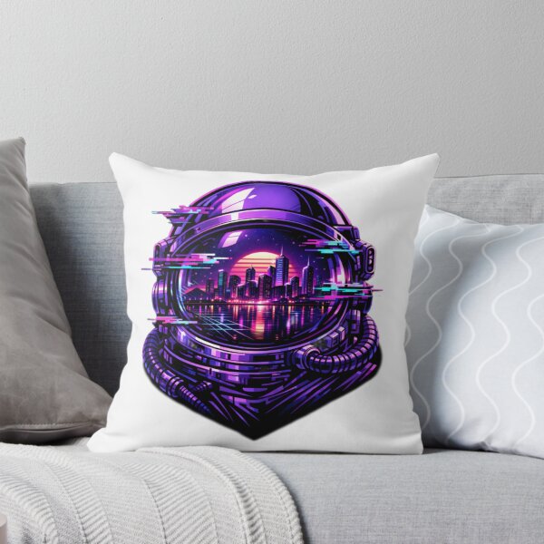 Item preview, Cyberpunk Astronaut Helmet Sunset Reflection designed and sold by DreamJusi.