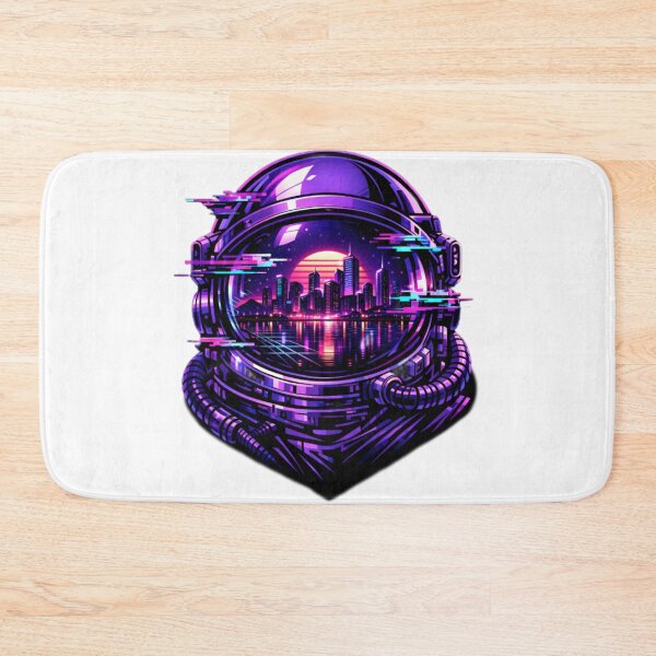 Item preview, Cyberpunk Astronaut Helmet Sunset Reflection designed and sold by DreamJusi.