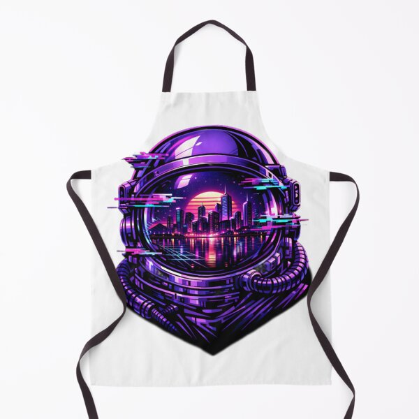 Item preview, Cyberpunk Astronaut Helmet Sunset Reflection designed and sold by DreamJusi.