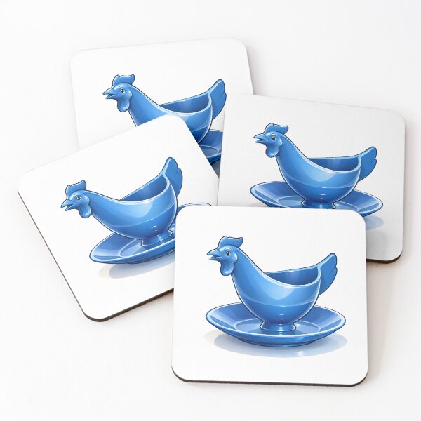 Item preview, Blue GDR egg cup chicken fan art, Ostalgie designed and sold by LLSwiss.