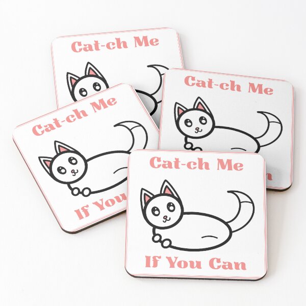 Item preview, Cat-ch Me If You Can | Funny Cat Pun Shirt designed and sold by Mouad-Doadi.