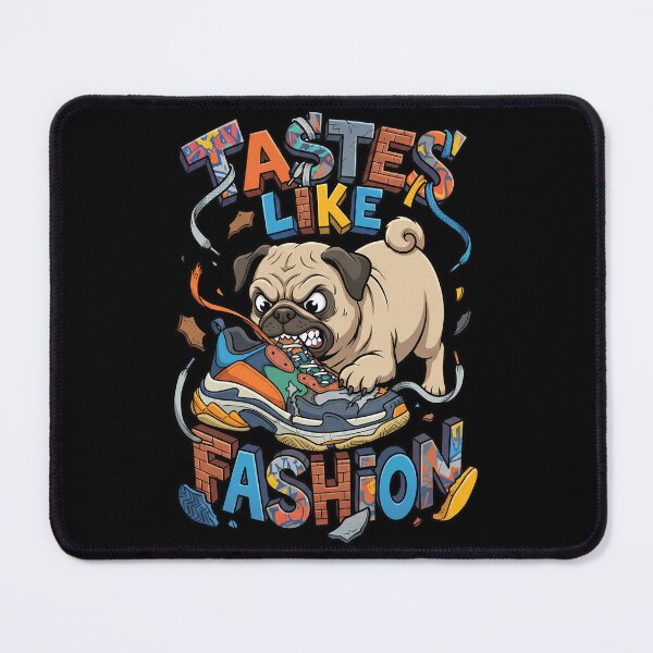 Item preview, Angry Pug Chewing A Trendy Expensive Streetwear Sneaker designed and sold by Tong4130.