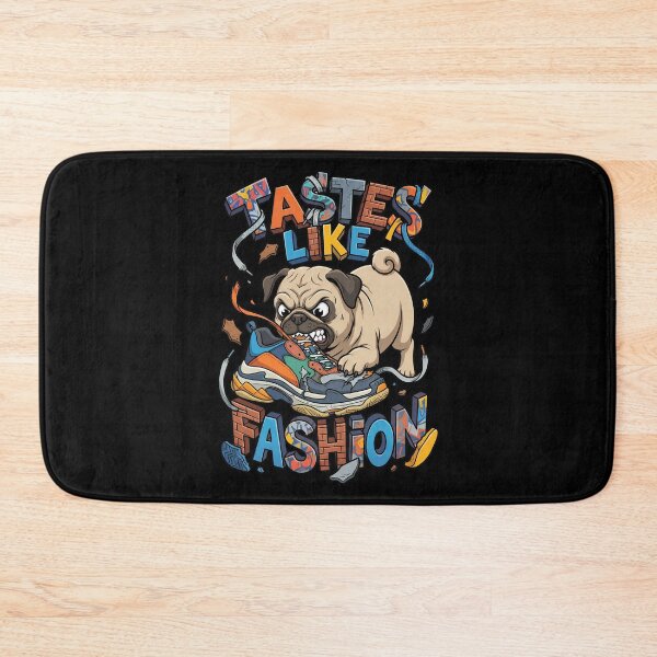 Item preview, Angry Pug Chewing A Trendy Expensive Streetwear Sneaker designed and sold by Tong4130.