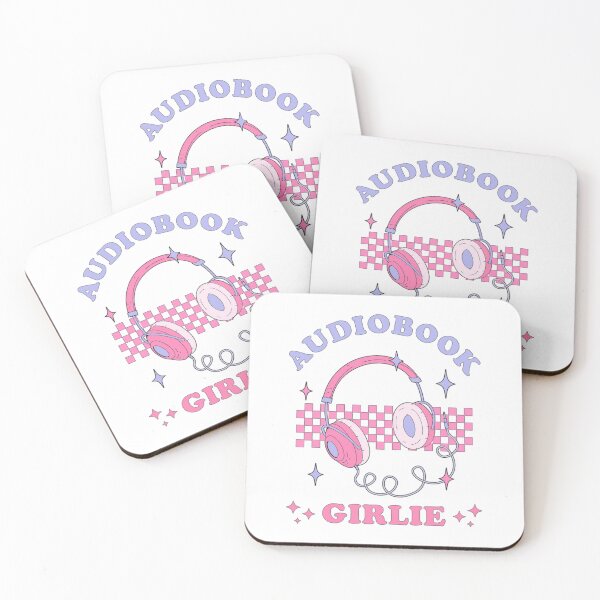 Item preview, audiobook girlie - pastel pink headphones design designed and sold by JinxyArtistry.