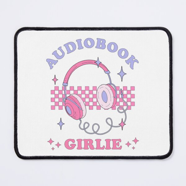 Item preview, audiobook girlie - pastel pink headphones design designed and sold by JinxyArtistry.