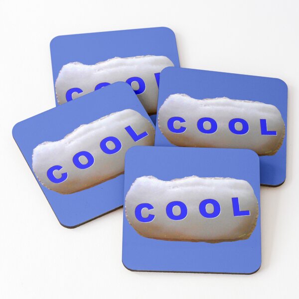 Item preview, A piece of ice cream with the word "COOL" in blue. designed and sold by ZoffArt-Shop.