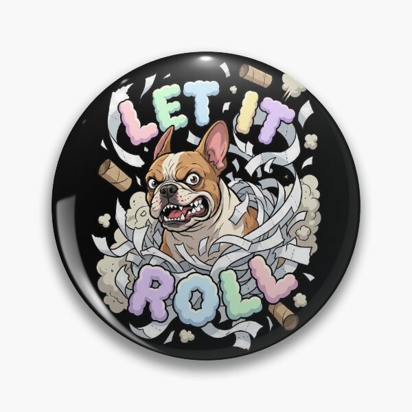 Item preview, French Bulldog Shredding The Bathroom Toilet Paper Roll designed and sold by Tong4130.