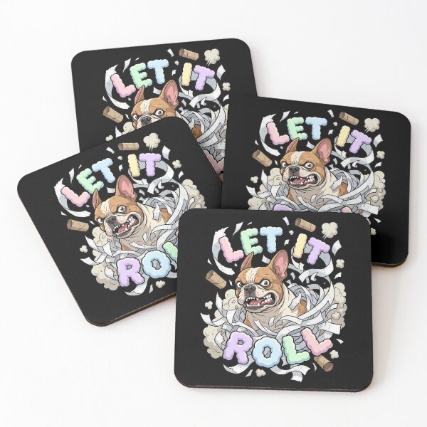 Item preview, French Bulldog Shredding The Bathroom Toilet Paper Roll designed and sold by Tong4130.