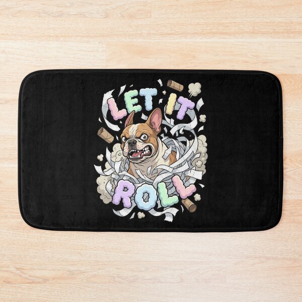 Item preview, French Bulldog Shredding The Bathroom Toilet Paper Roll designed and sold by Tong4130.